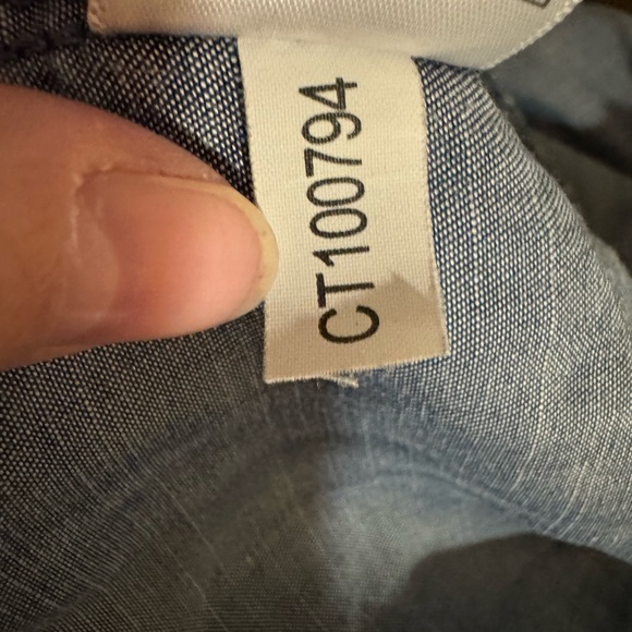 Stetson Denim Floral Western Embroidered Button-Up Shirt Dress Size Medium EUC - Picture 13 of 15